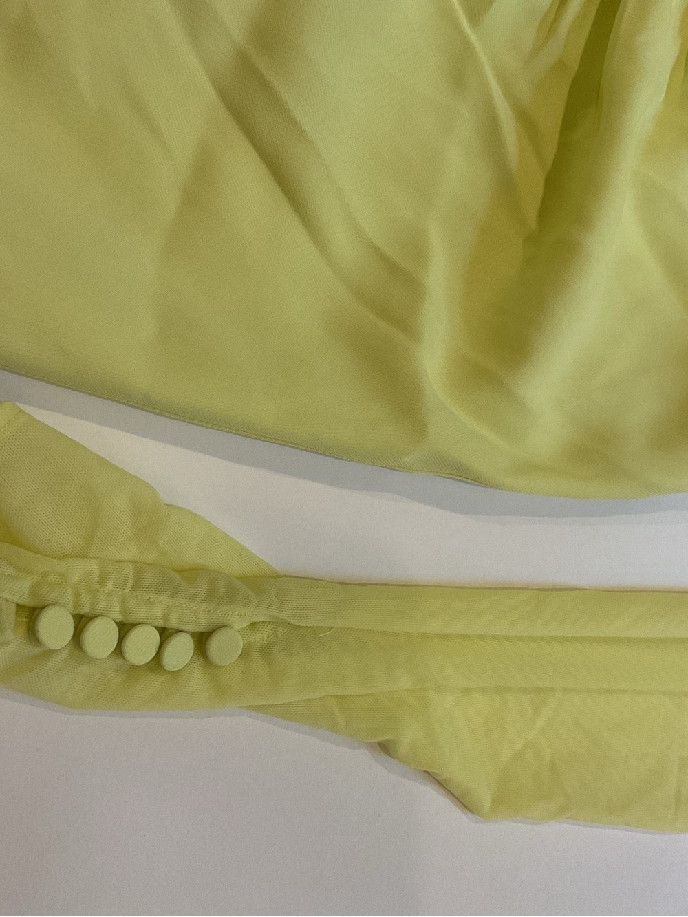 NWT Self-Portrait Lemon Ruched Cutout Mini Dress - Picture 9 of 10